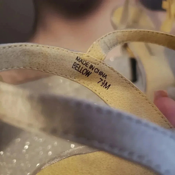 Lulu Townsend Bellow Taupe Satin Heels - Picture 5 of 7